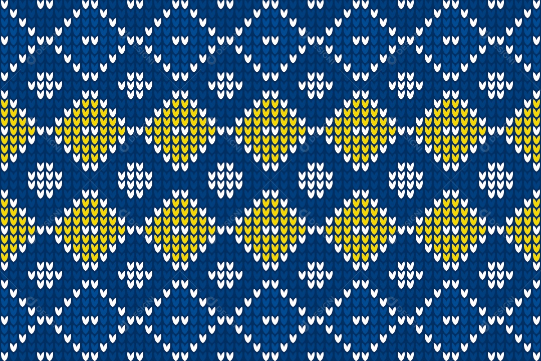 Padrões de Tricô Coloridos Ilustração Vetor EPS