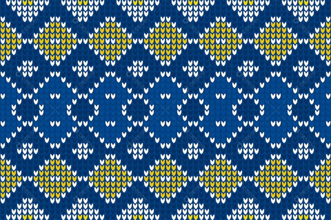 Padrões de Tricô Coloridos Ilustração Vetor EPS