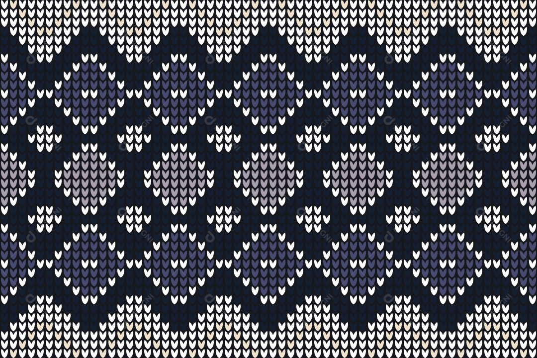 Padrões de Tricô Coloridos Ilustração Vetor EPS