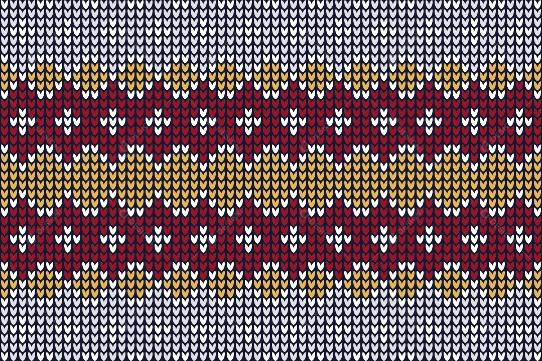 Padrões de Tricô Coloridos Ilustração Vetor EPS