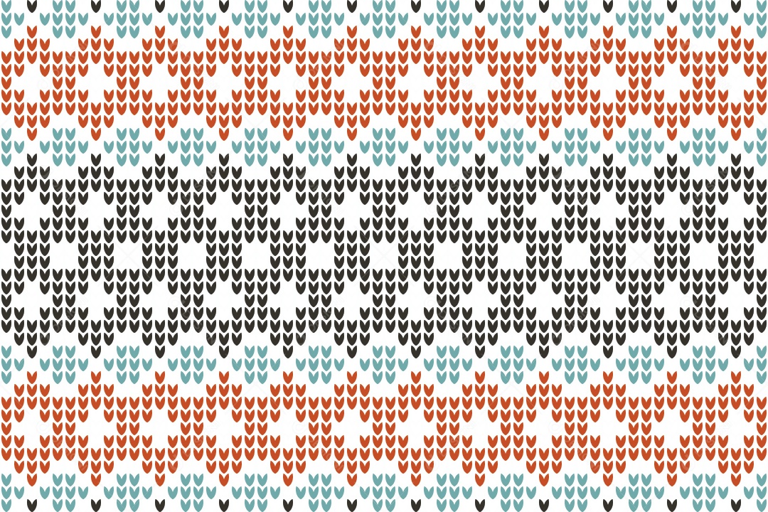 Padrões de Tricô Coloridos Ilustração Vetor EPS