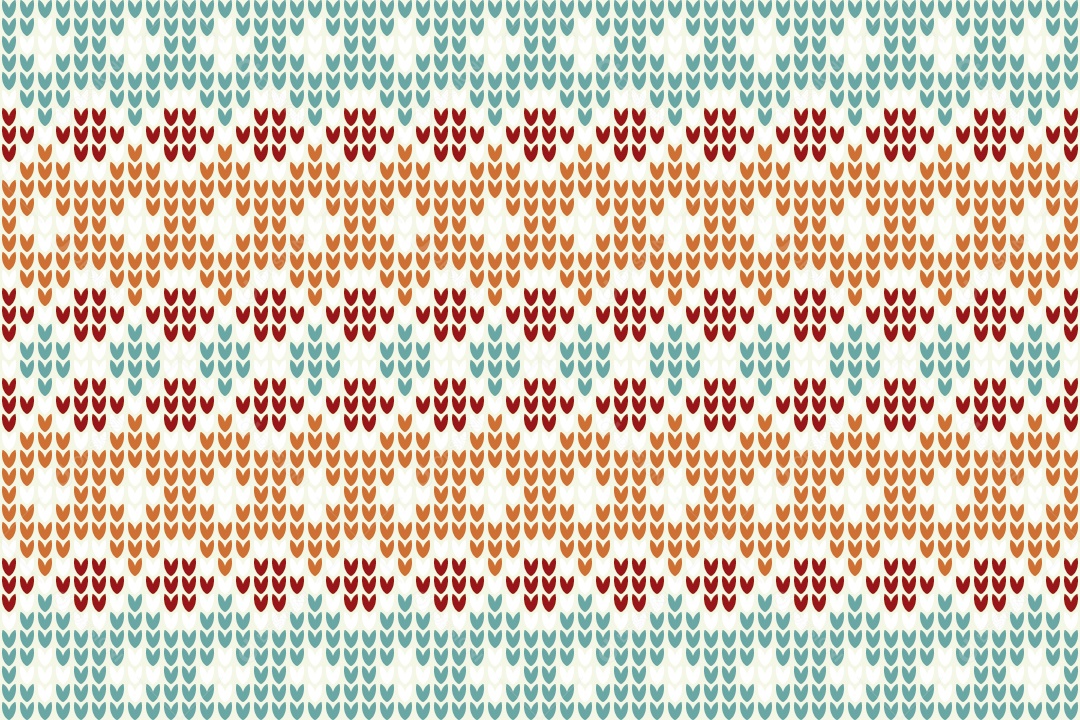 Padrões de Tricô Coloridos Ilustração Vetor EPS