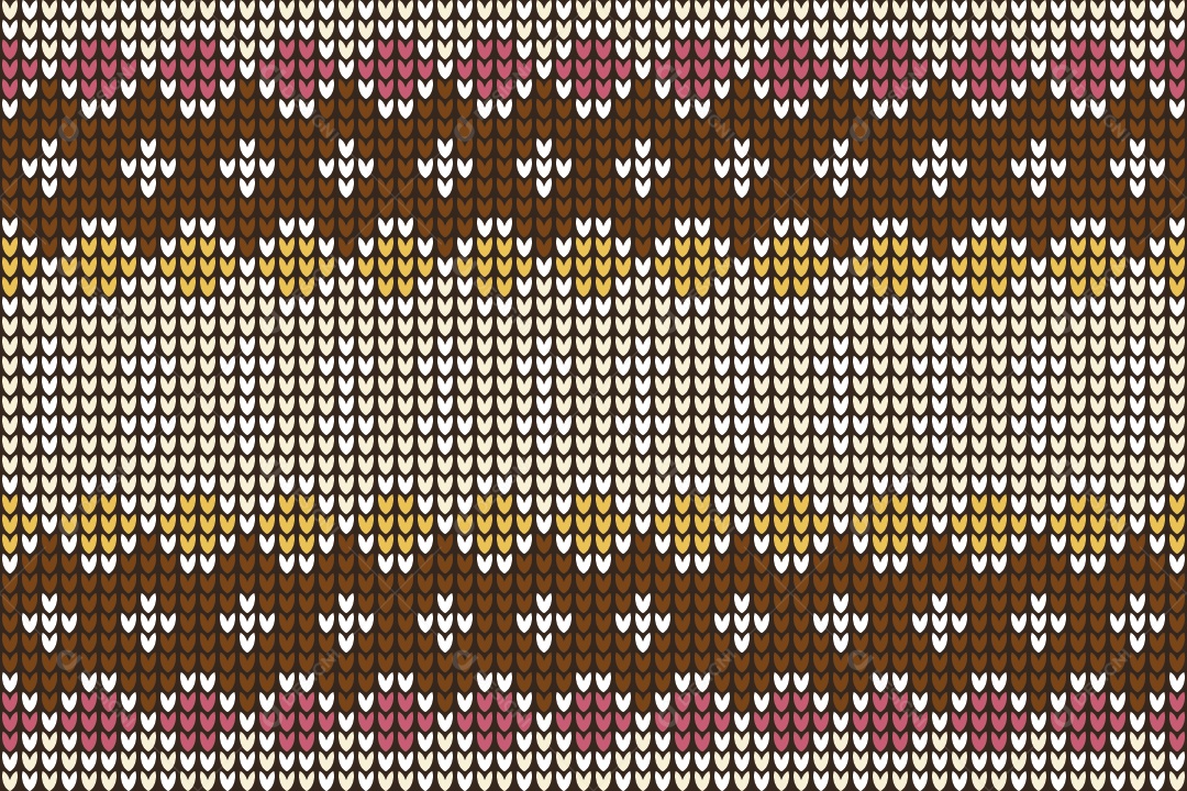 Padrões de Tricô Coloridos Ilustração Vetor EPS