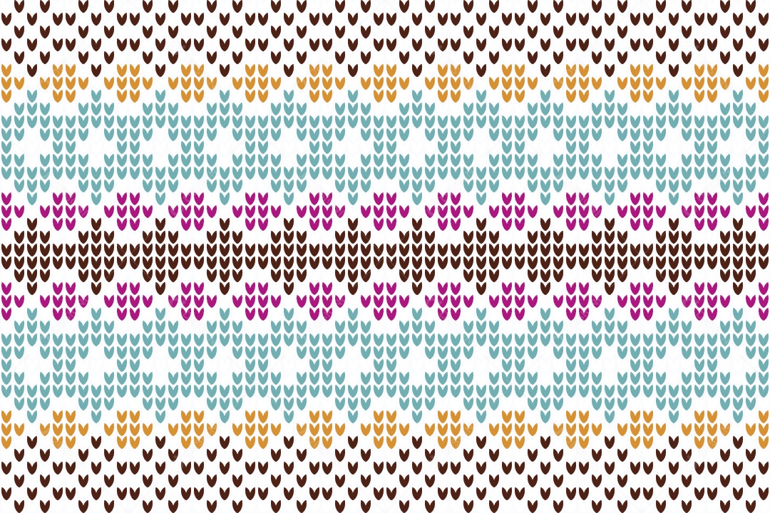 Padrões de Tricô Coloridos Ilustração Vetor EPS