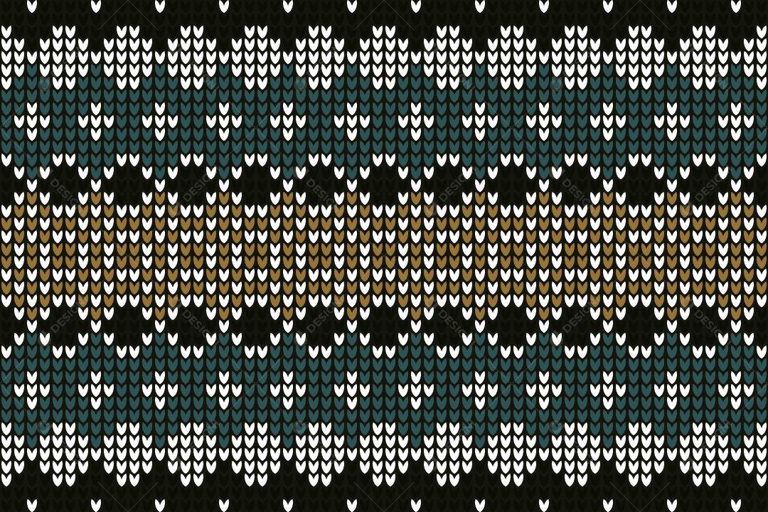 Padrões de Tricô Coloridos Ilustração Vetor EPS