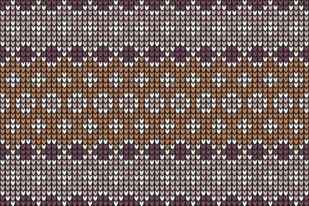 Padrões de Tricô Coloridos Ilustração Vetor EPS