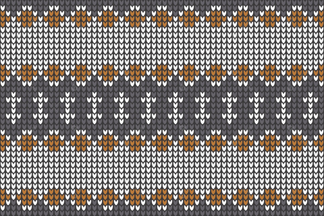 Padrões de Tricô Coloridos Ilustração Vetor EPS