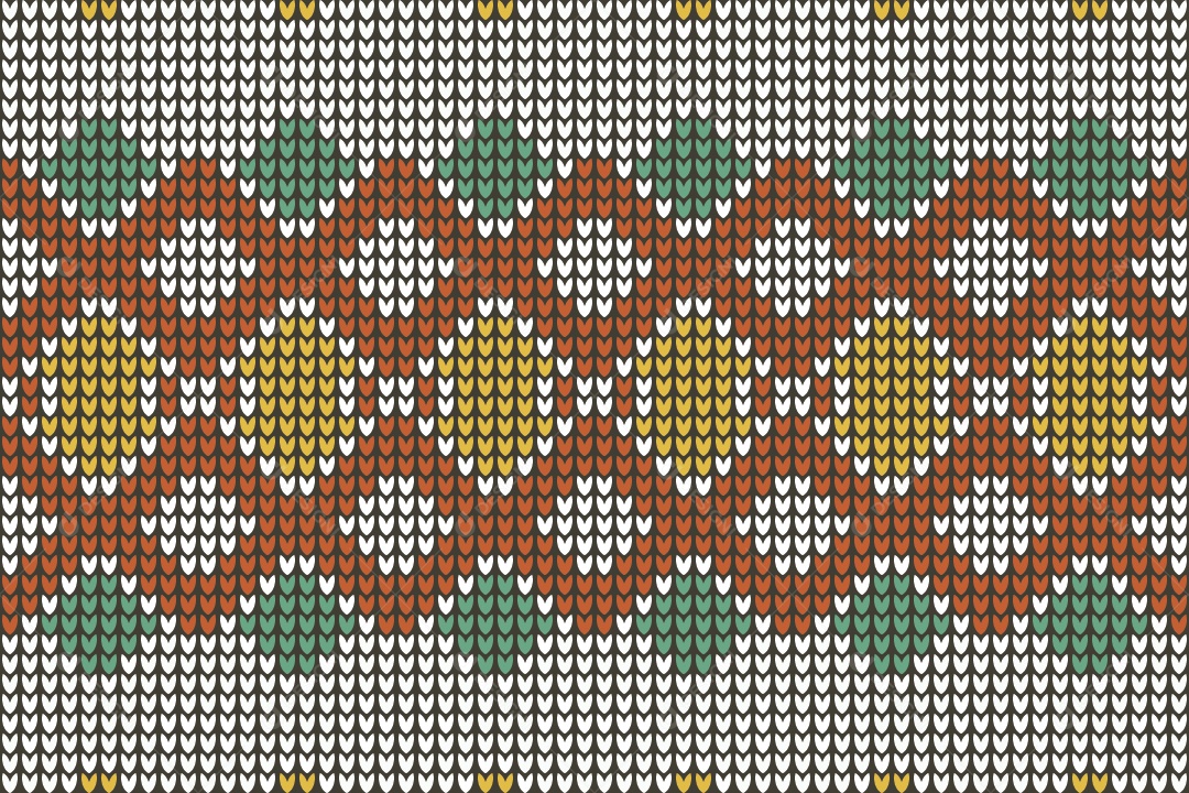 Padrões de Tricô Coloridos Ilustração Vetor EPS