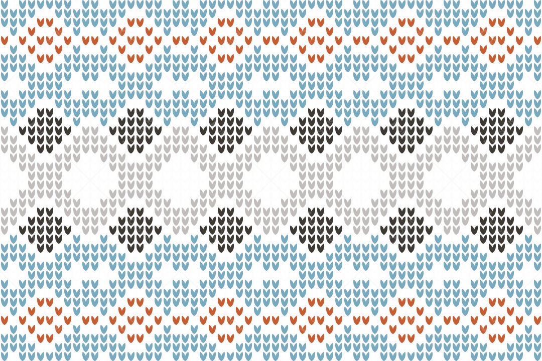 Padrões de Tricô Coloridos Ilustração Vetor EPS