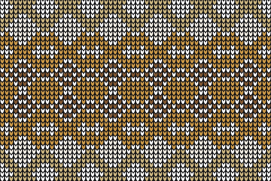 Padrões de Tricô Coloridos Ilustração Vetor EPS