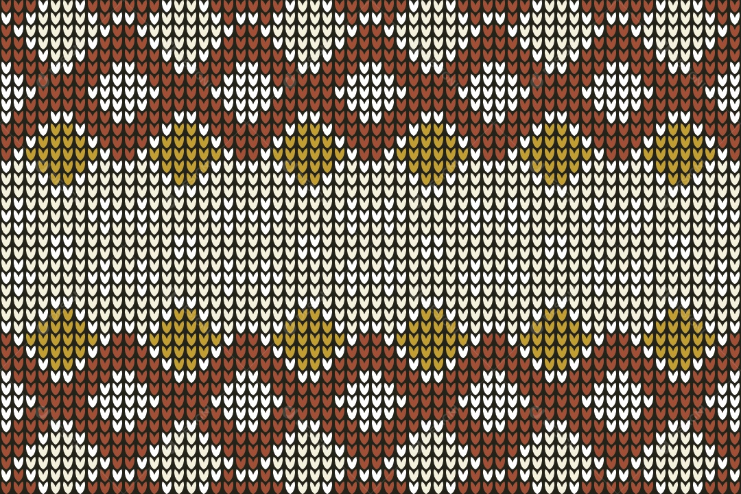 Padrões de Tricô Coloridos Ilustração Vetor EPS