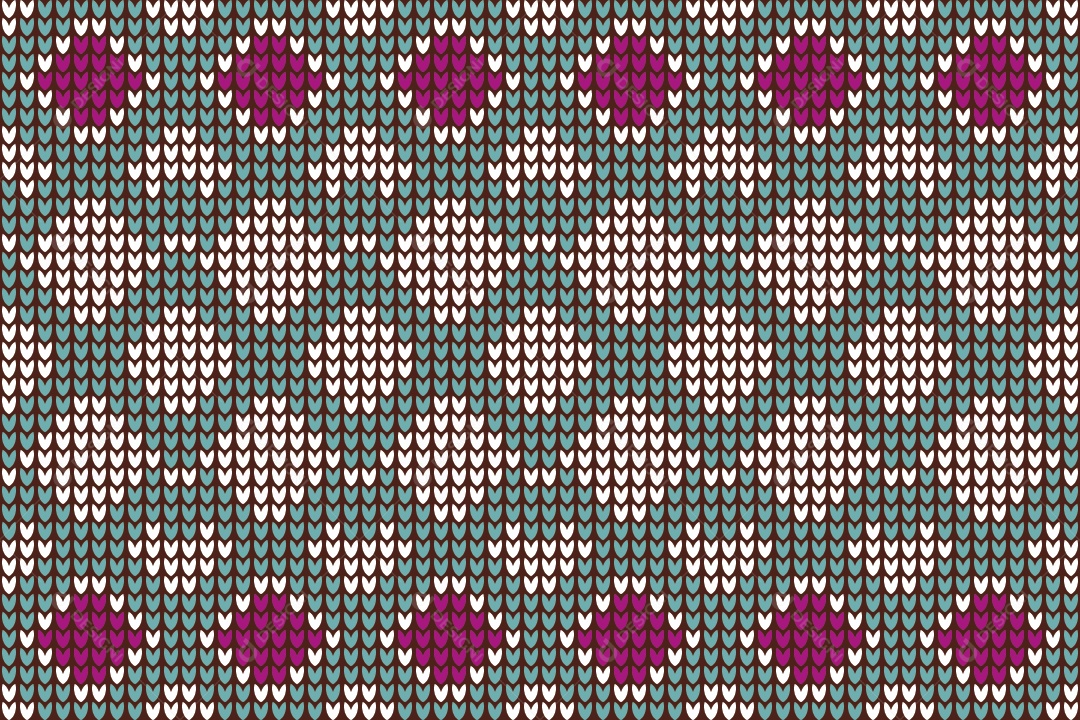 Padrões de Tricô Coloridos Ilustração Vetor EPS