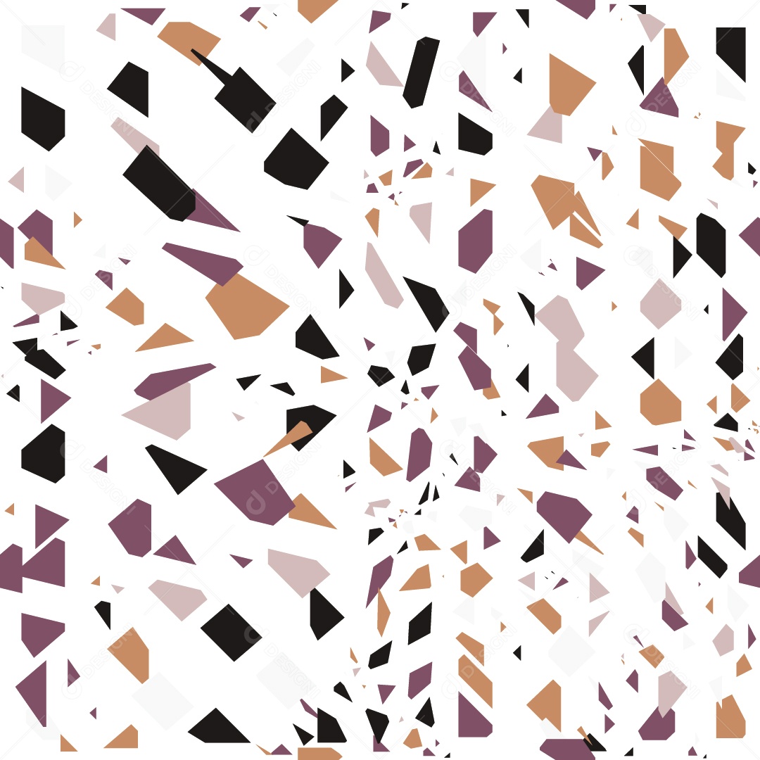 Padrão de Telha de Terrazzo Revestimento de Textura Colorida Ilustração Vetor EPS