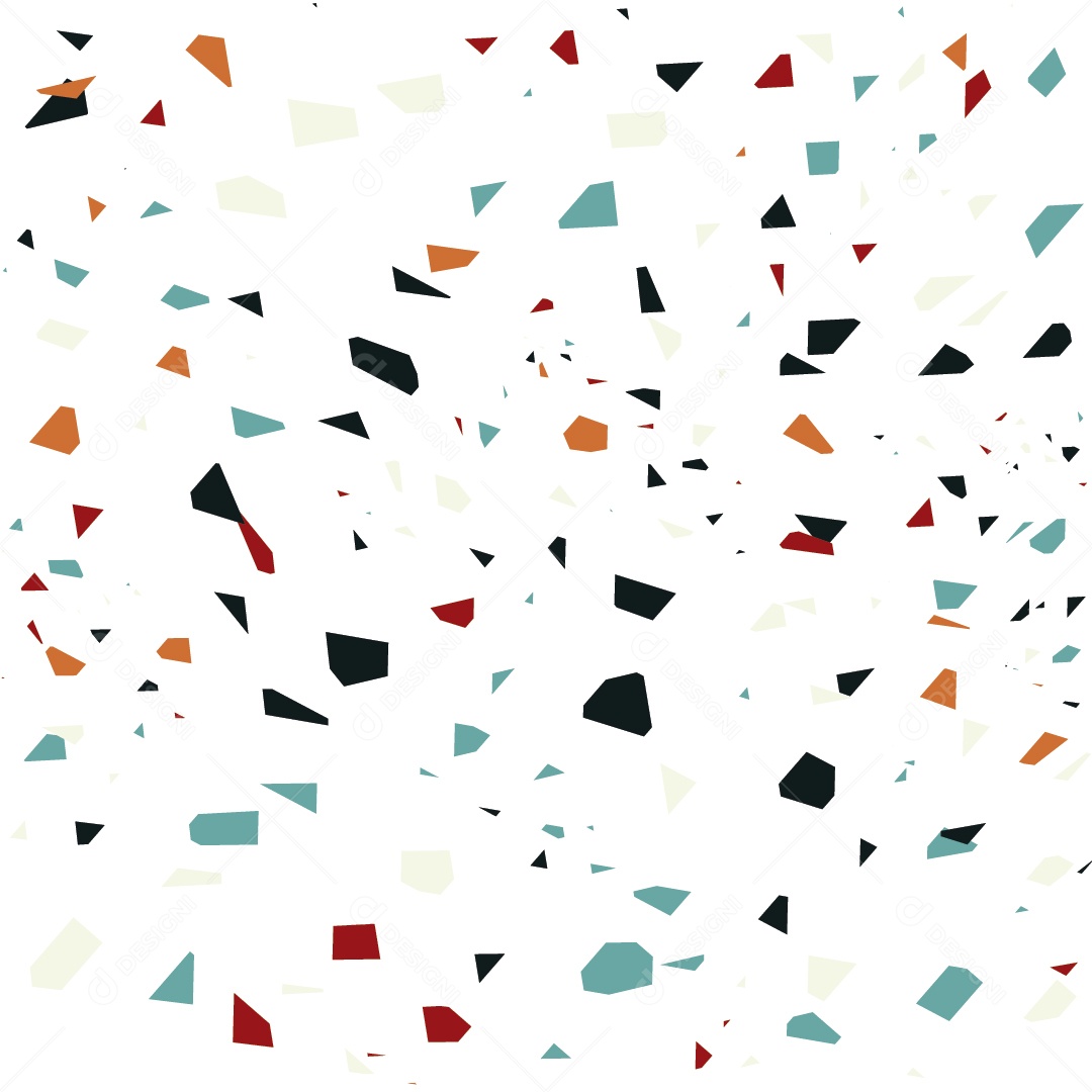 Padrão de Telha de Terrazzo Revestimento de Textura Colorida Ilustração Vetor EPS