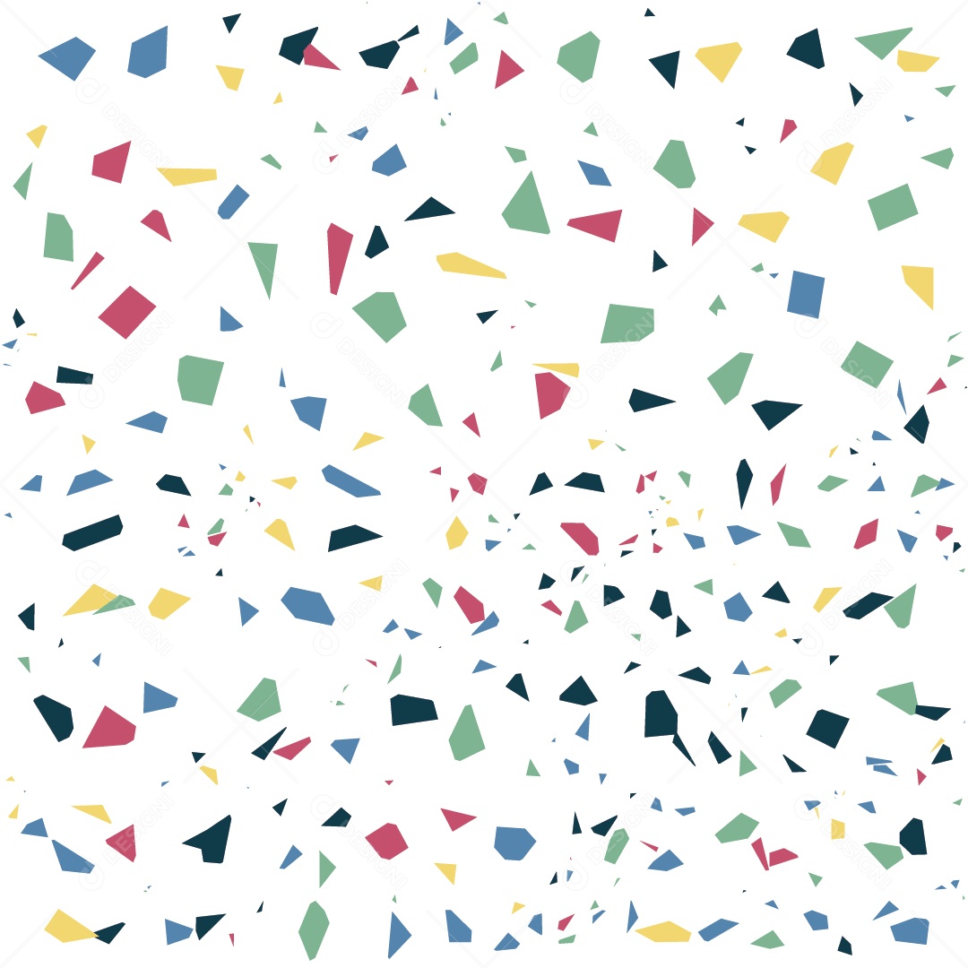 Padrão de Telha de Terrazzo Revestimento de Textura Ilustração Vetor EPS