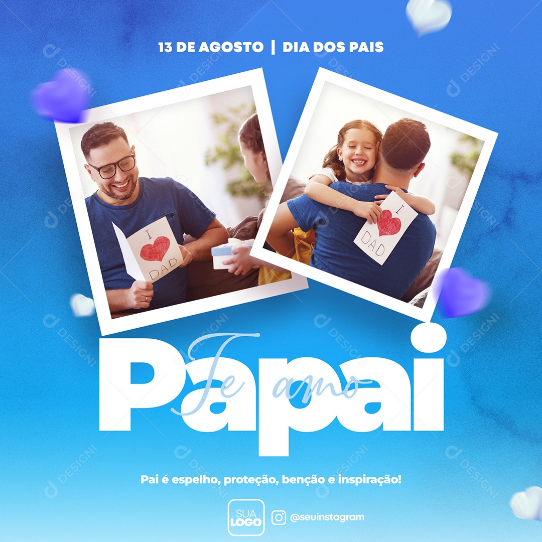 Dia dos Pais Social Media PSD Editável