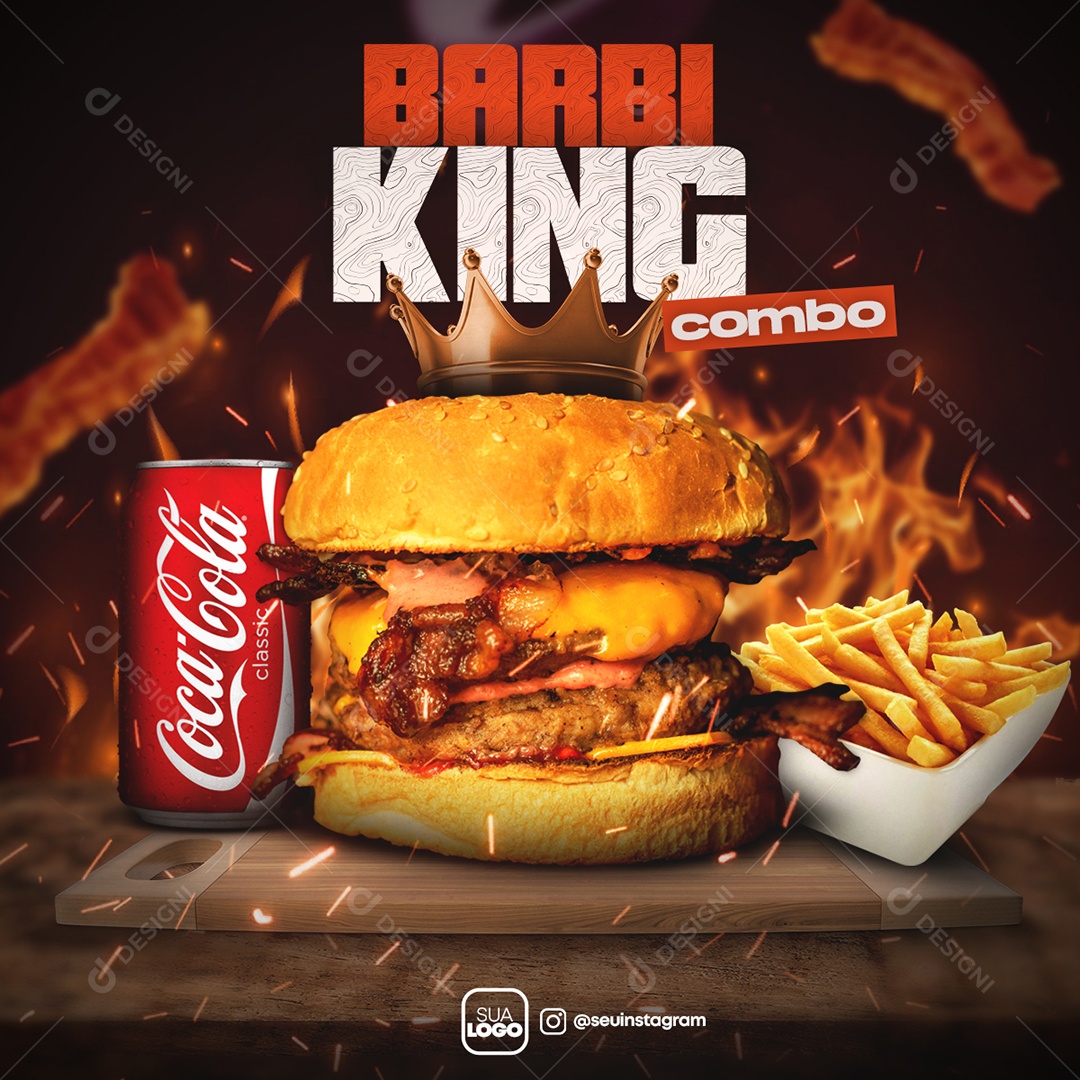 Barbi King Combo Social Media PSD Editável