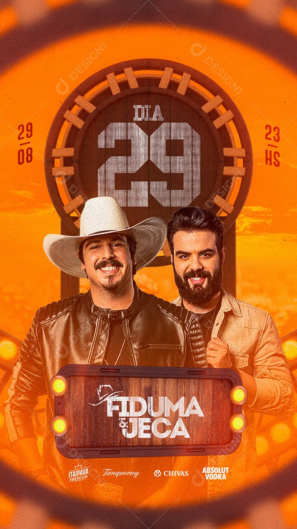 Story Fiduma e Jeca Flyer Social Media PSD Editável