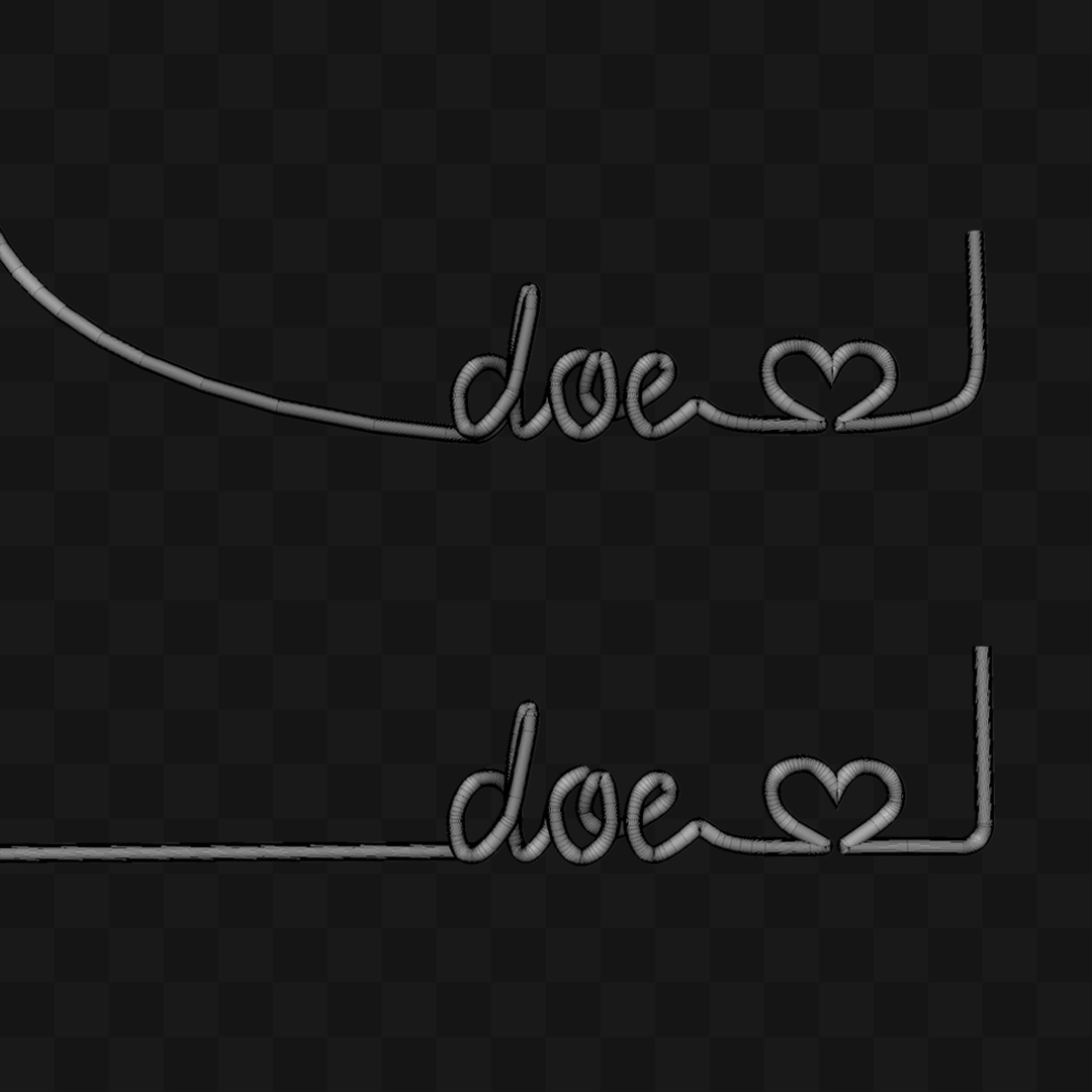 Fio Doe Coração - Modelo 3D