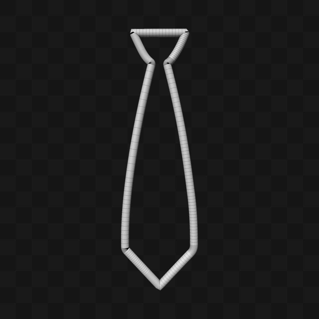 Gravata Neon - Modelo 3D