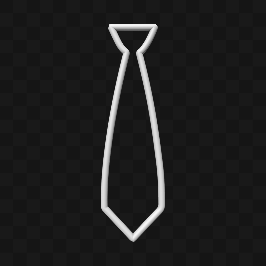 Gravata Neon - Modelo 3D