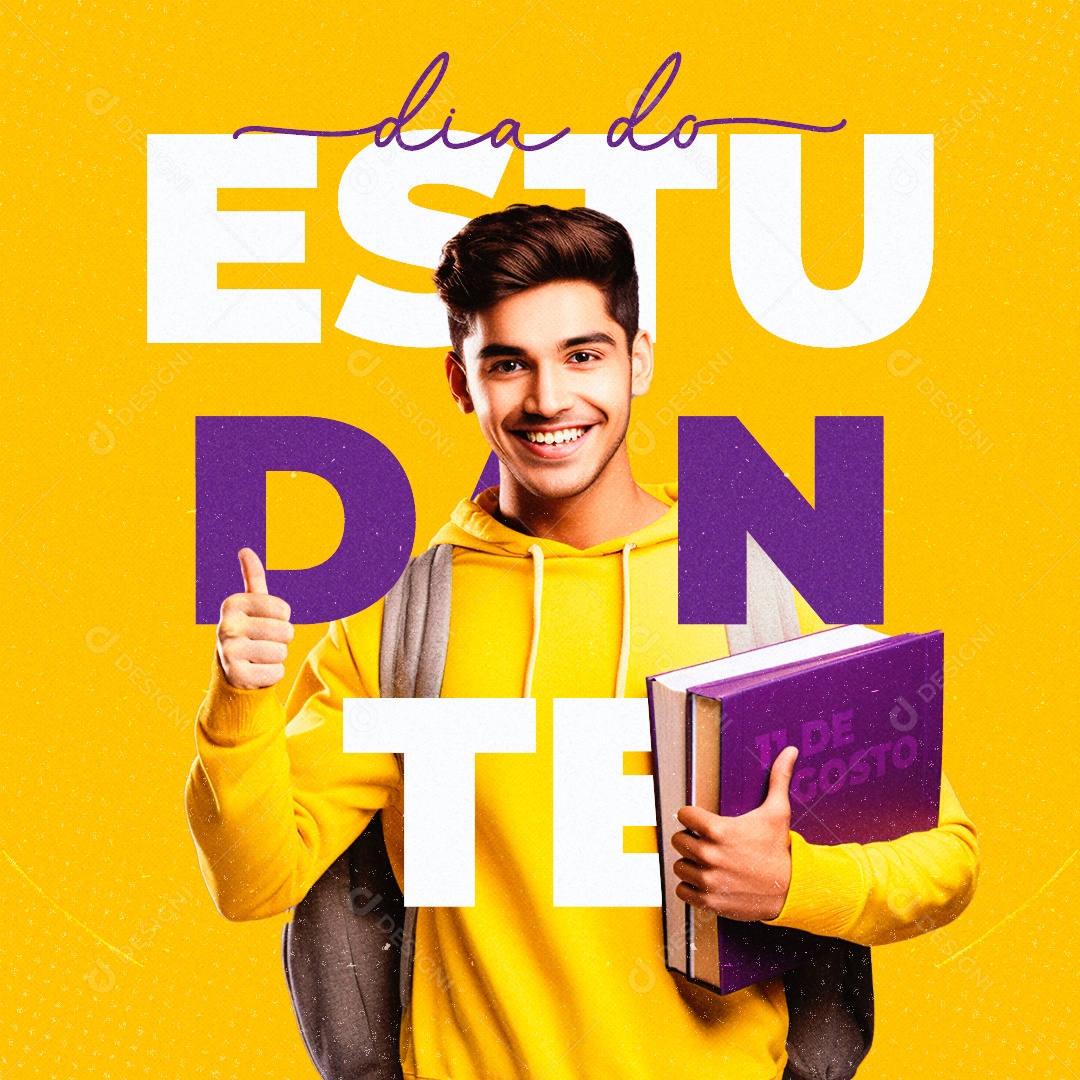 Social Media Dia Do Estudante 11 de Agosto PSD Editável