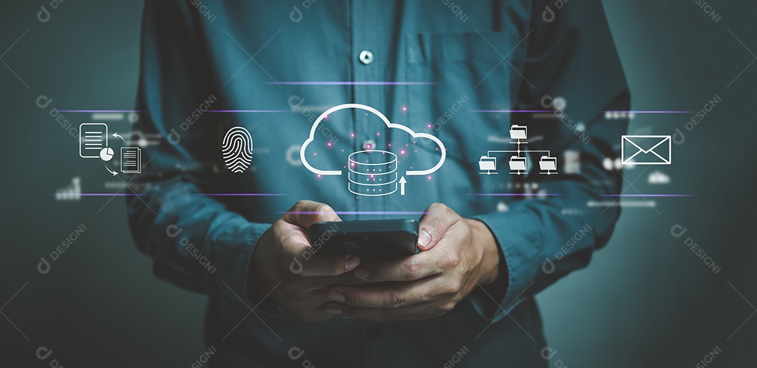 Medidas de segurança da tecnologia de computação em nuvem para proteger organizações de dados de clientes e indivíduos que armazenam