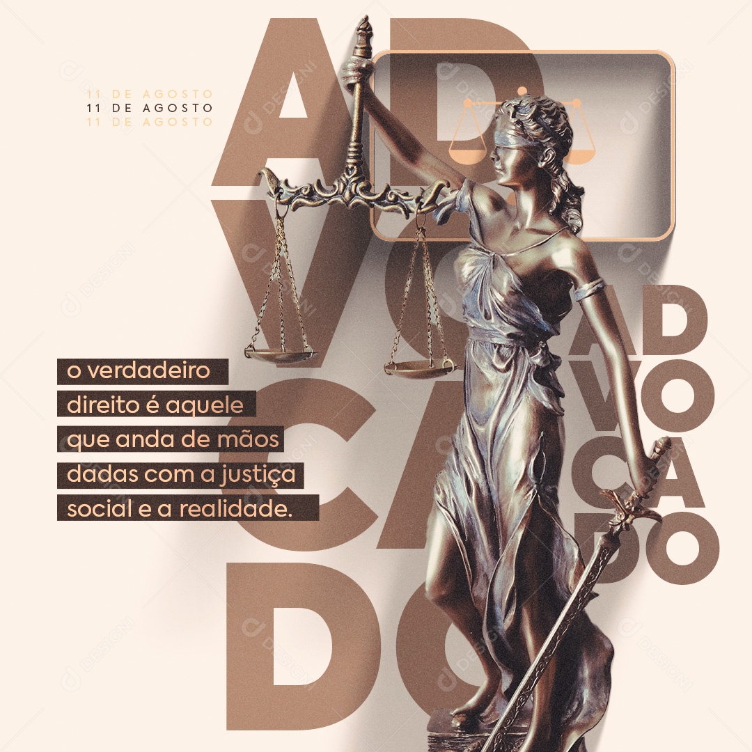 Dia Do Advogado Social Media PSD Editável