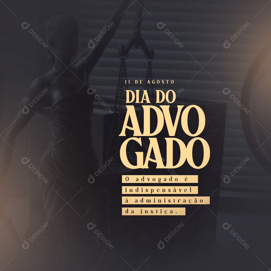 Dia Do Advogado Social Media PSD Editável