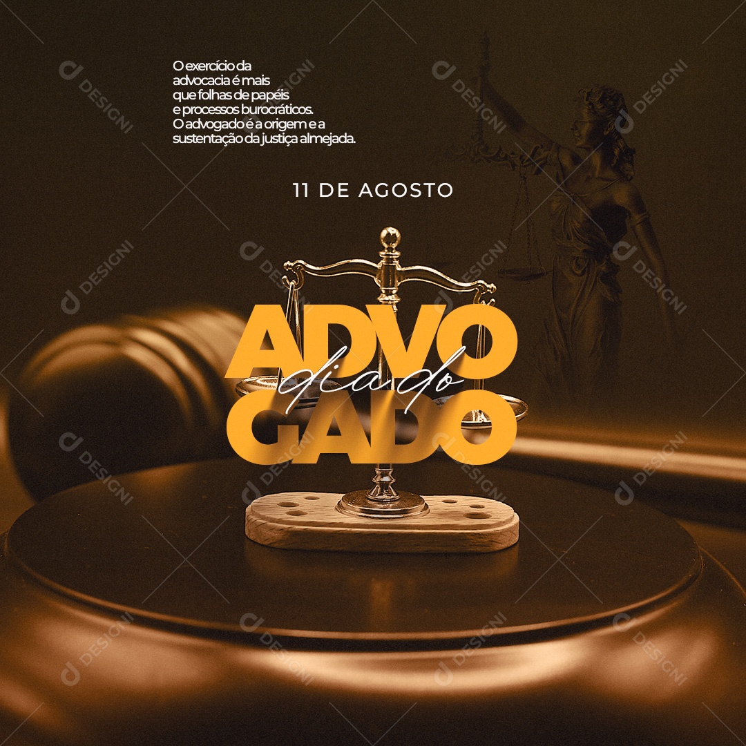 Dia Do Advogado Social Media PSD Editável