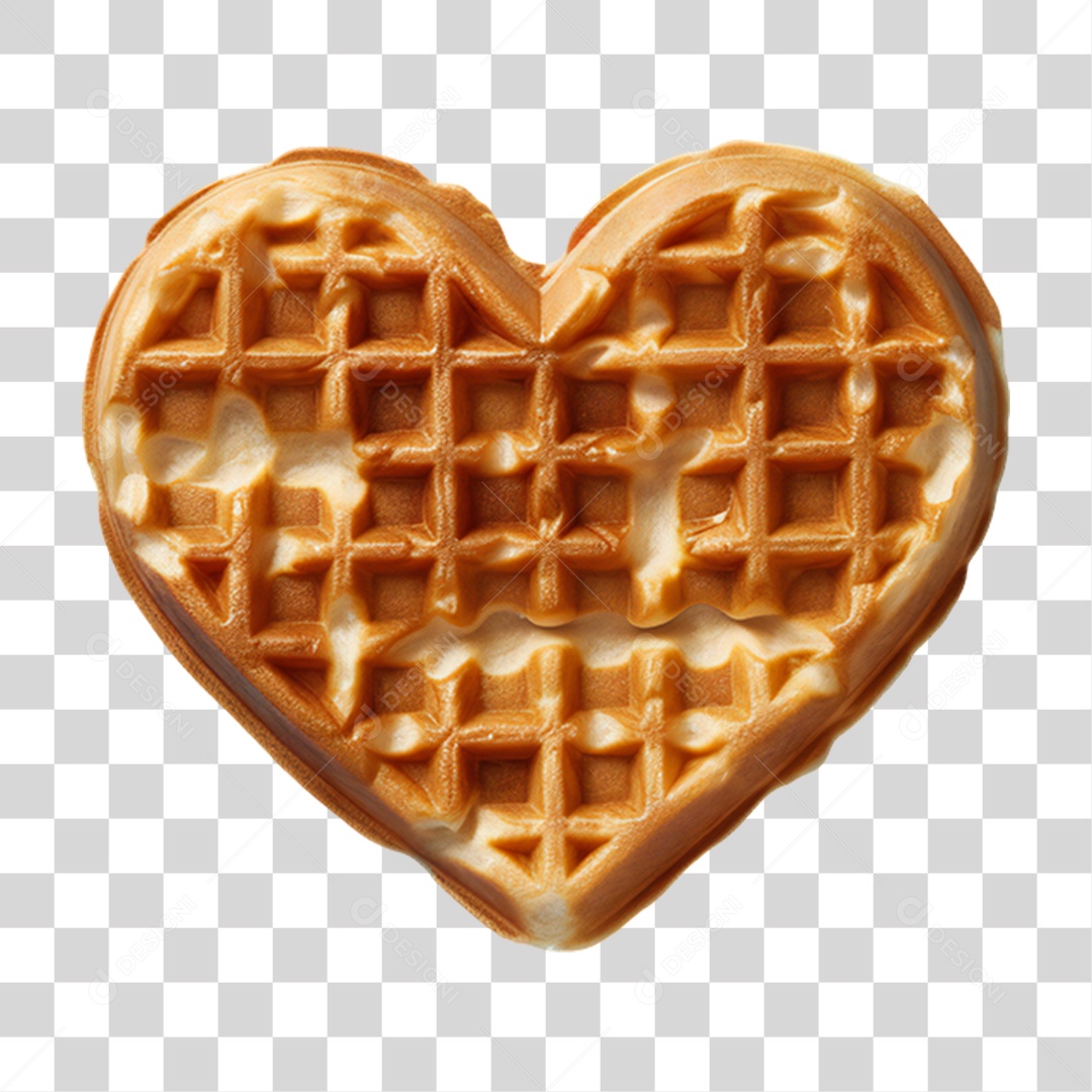 Waffles Com Calda PNG Transparente