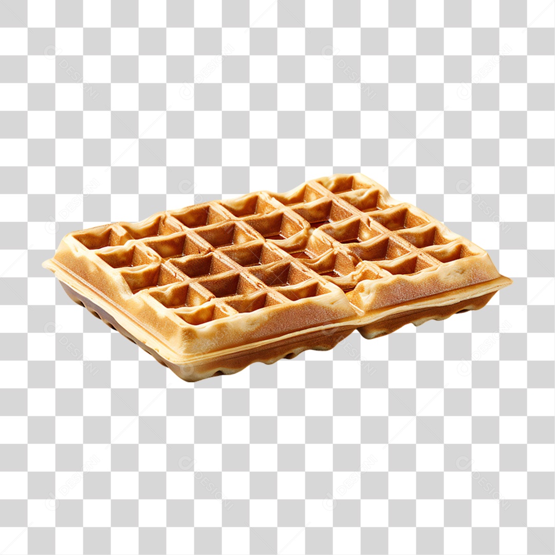 Waffles Com Calda PNG Transparente