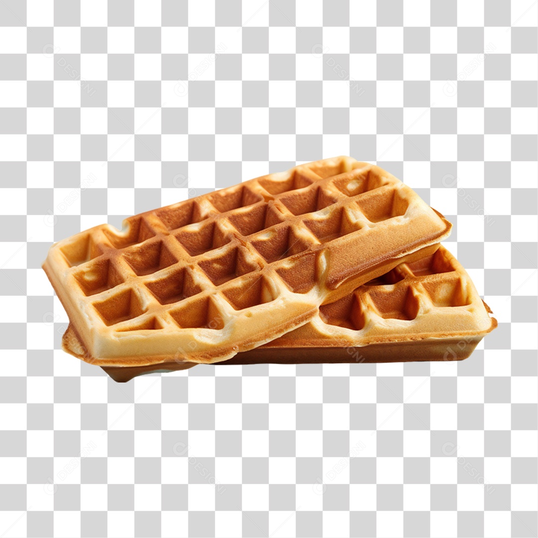 Waffles Com Calda PNG Transparente