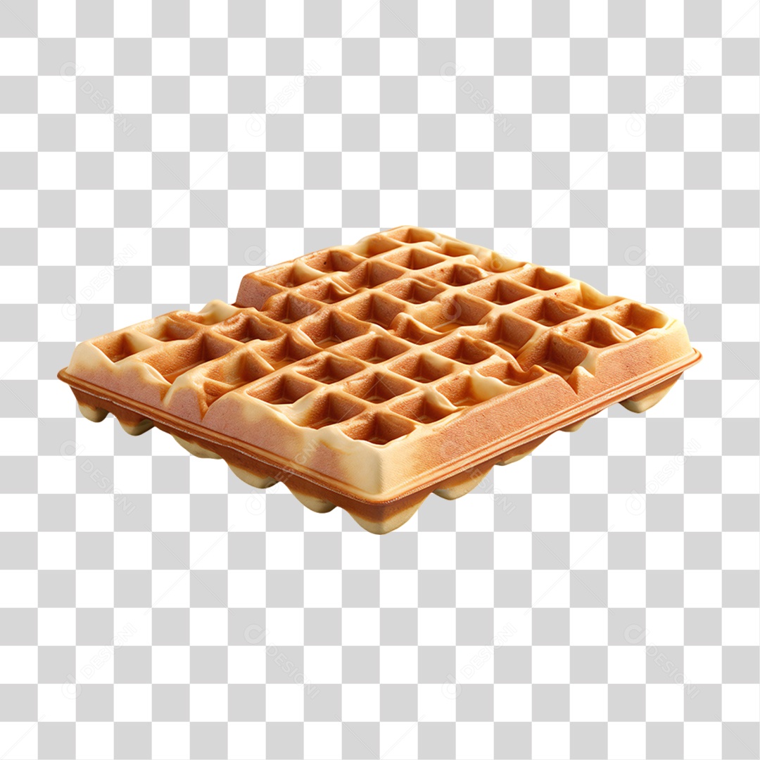 Waffles Com Calda PNG Transparente
