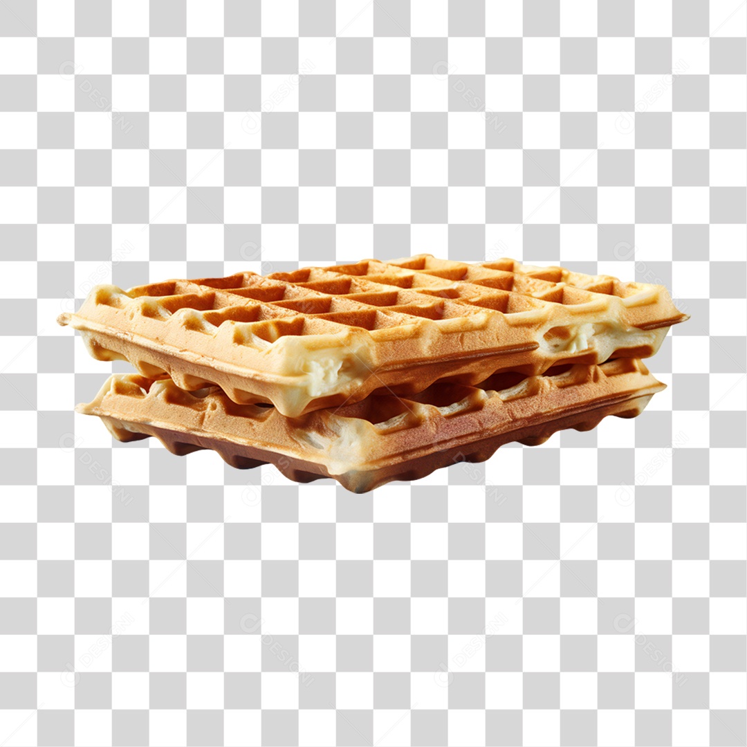 Waffles Com Calda PNG Transparente