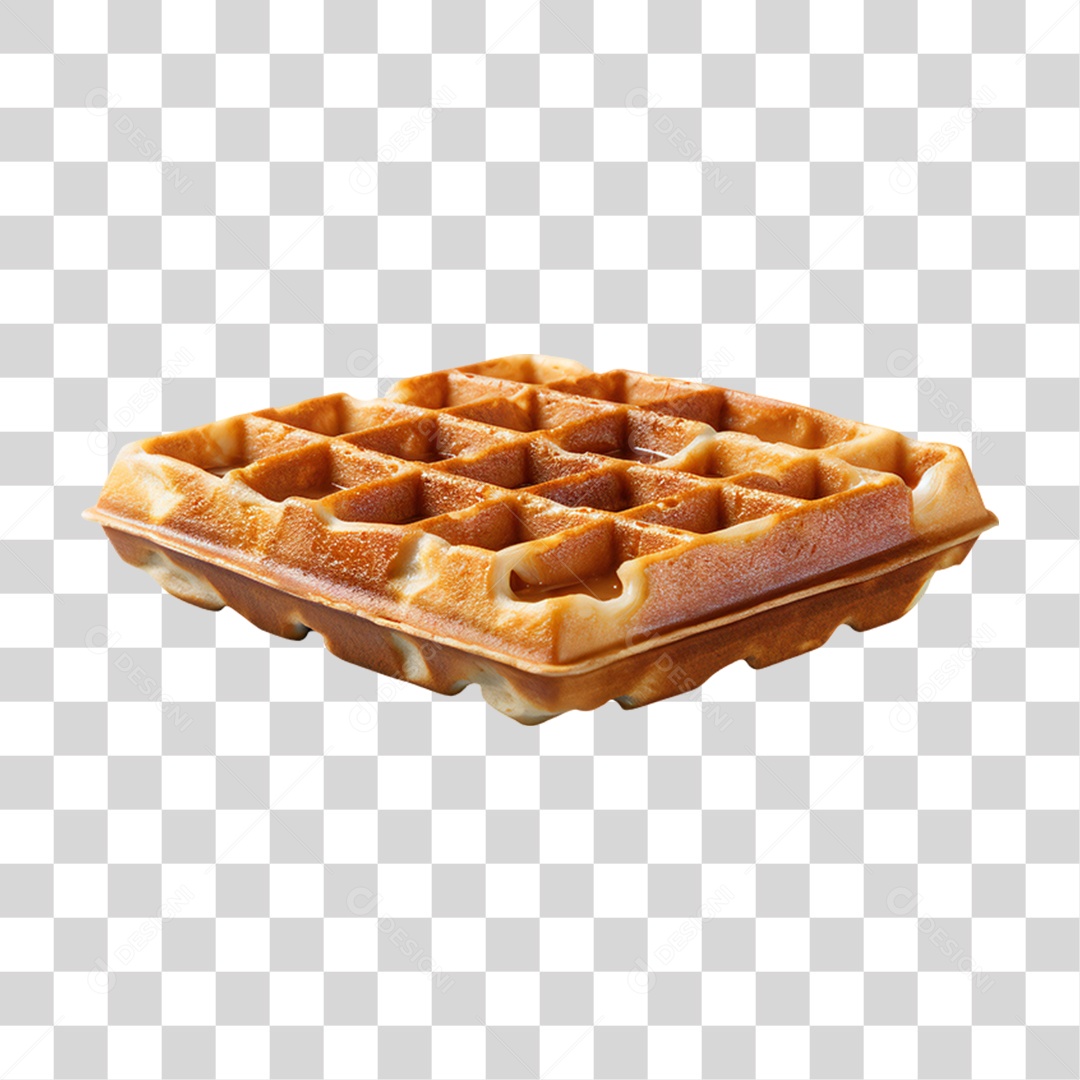 Waffles Com Calda PNG Transparente