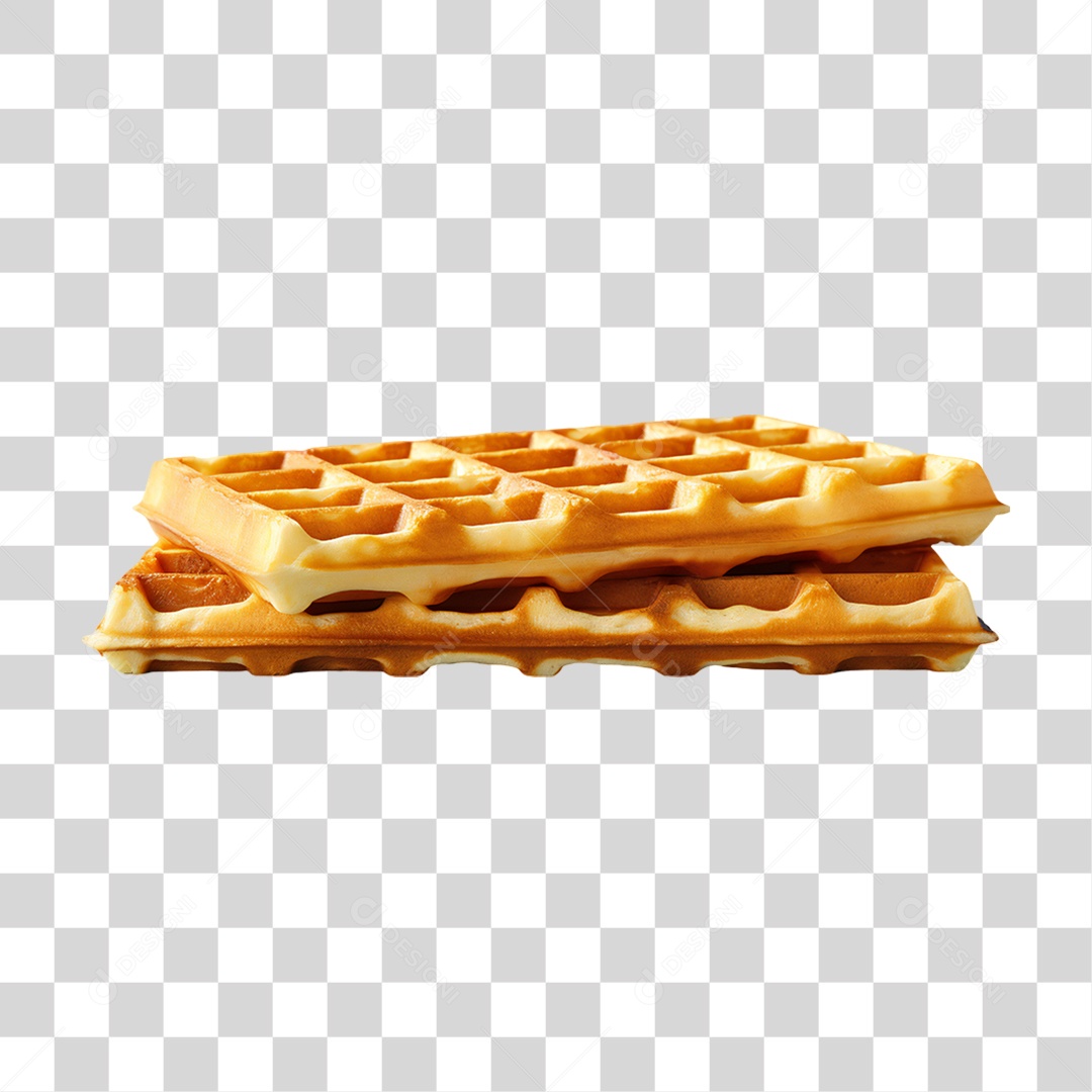 Waffles Com Calda PNG Transparente