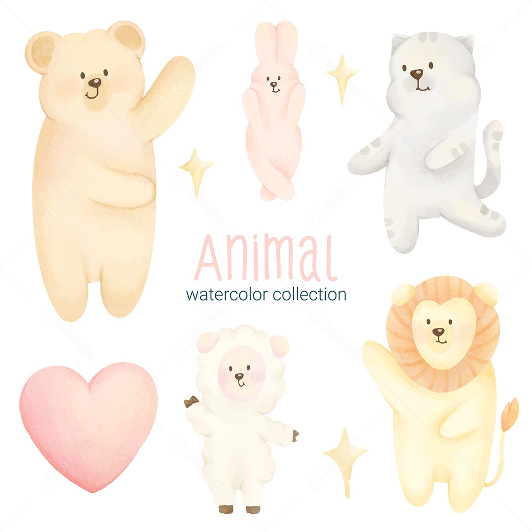 Conjunto de Animais Vetor EPS