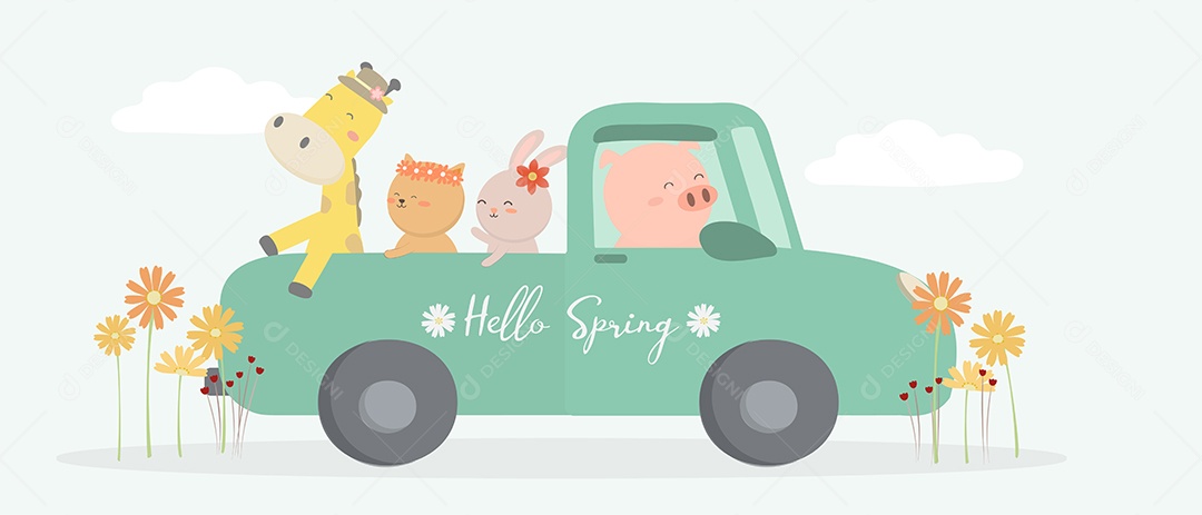 Conjunto de Animais Vetor EPS