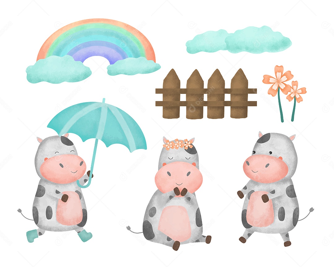 Conjunto de Animais Vetor EPS