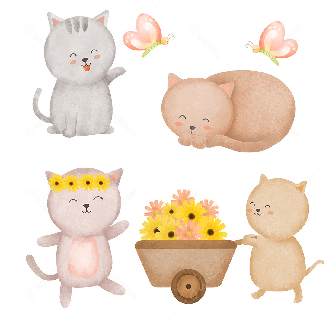 Conjunto de Animais Vetor EPS