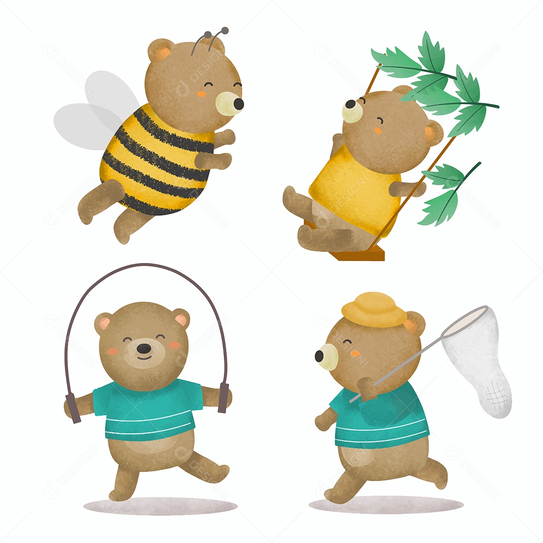 Conjunto de Animais Vetor EPS