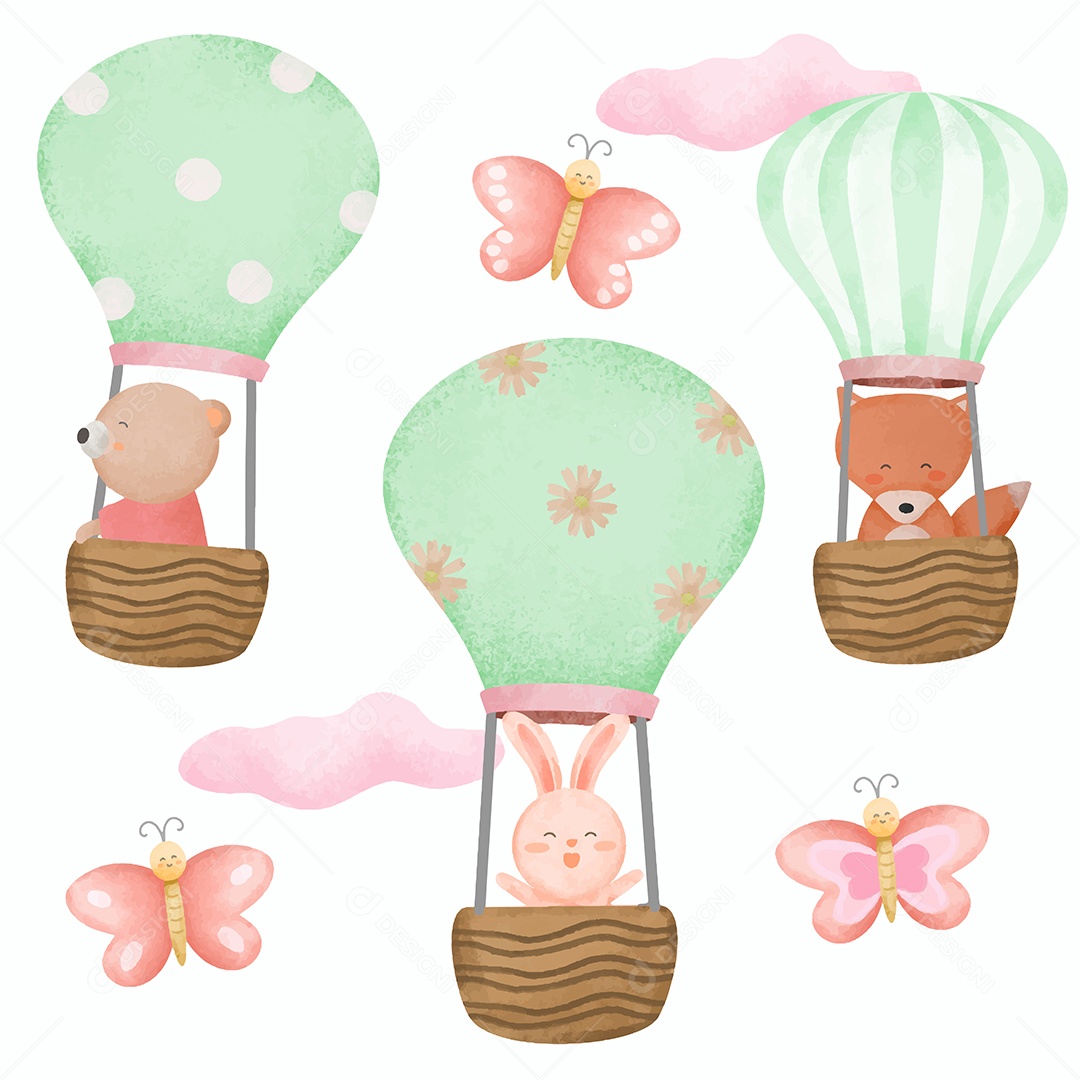 Conjunto de Animais Vetor EPS