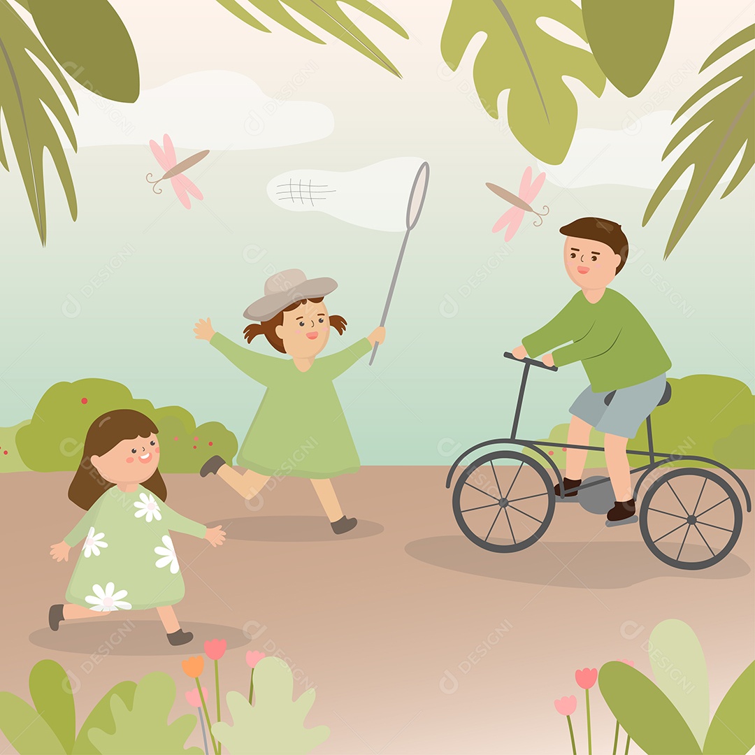 Parque Natural Vetor EPS