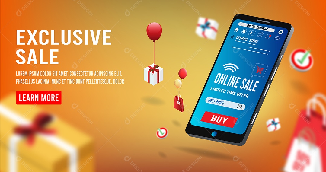 Loja Online Ilustração Vetor EPS