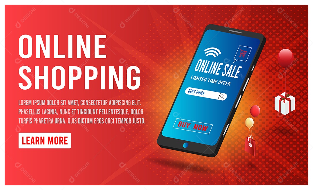 Loja Online Ilustração Vetor EPS