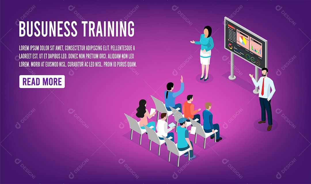 Aula de Gestão de Negócios Vetor EPS