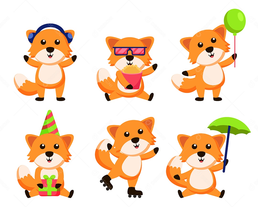 Conjunto de Animais Vetor EPS