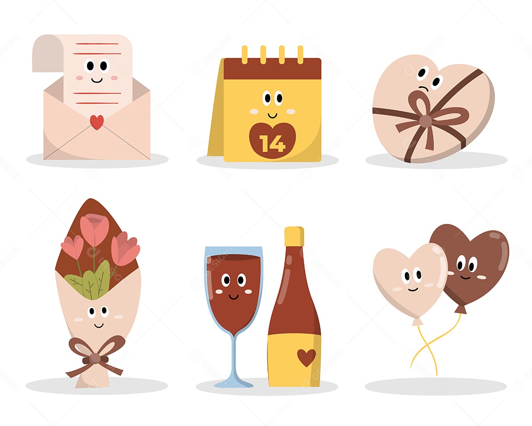 Conjunto de Ursinho de Pelúcia Vetor EPS