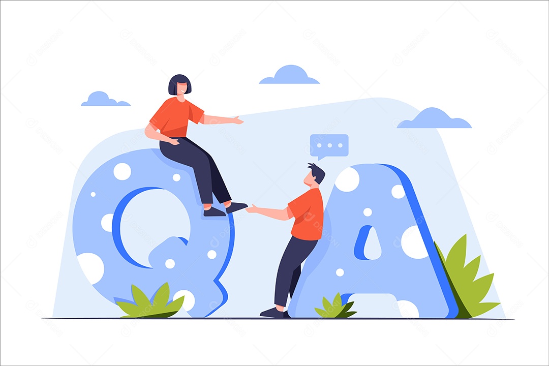 Sites de Perguntas e Respostas Vetor EPS